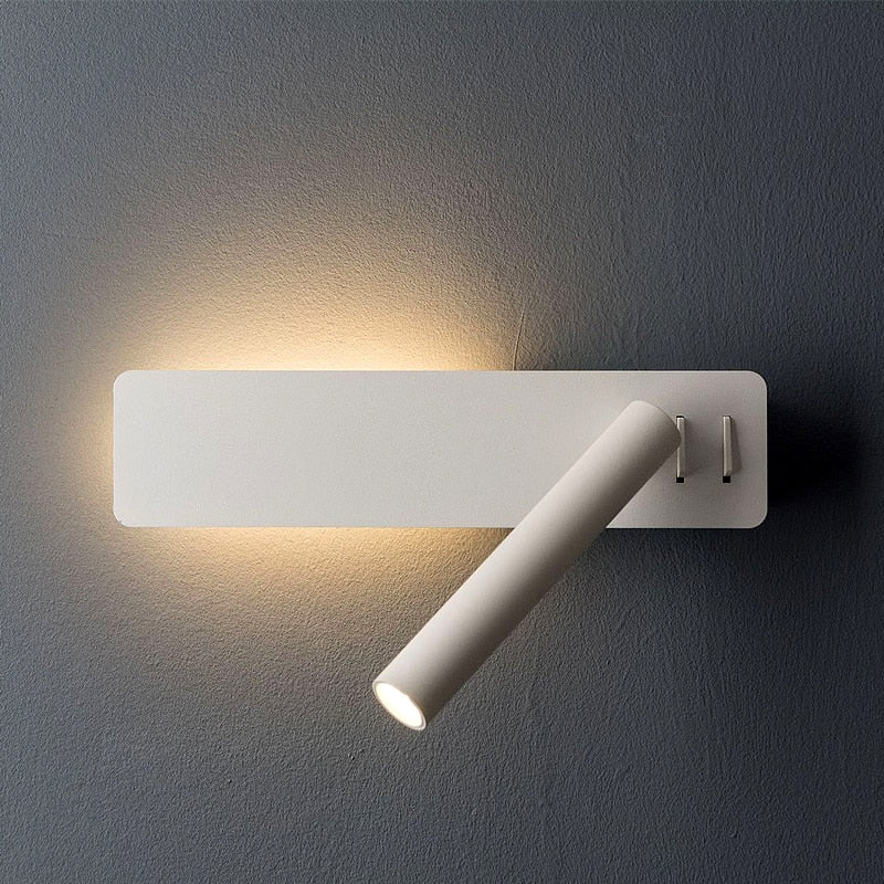 Norvo | Rotatable LED Wall Lamp for Bedroom | Adjustable Brightness & Color Mode