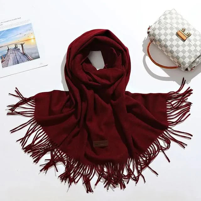 Norvo | Kvinne bomulls vinter skjerf – Myk, varm, elegant stil