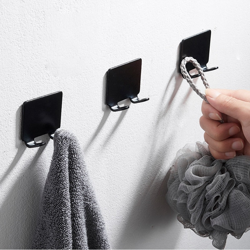 Norvo | Punch-fri Razor Holder Oppbevaringskrok (1/2/3 Biter) - Veggmontert Barberhylle for Menn til Badet