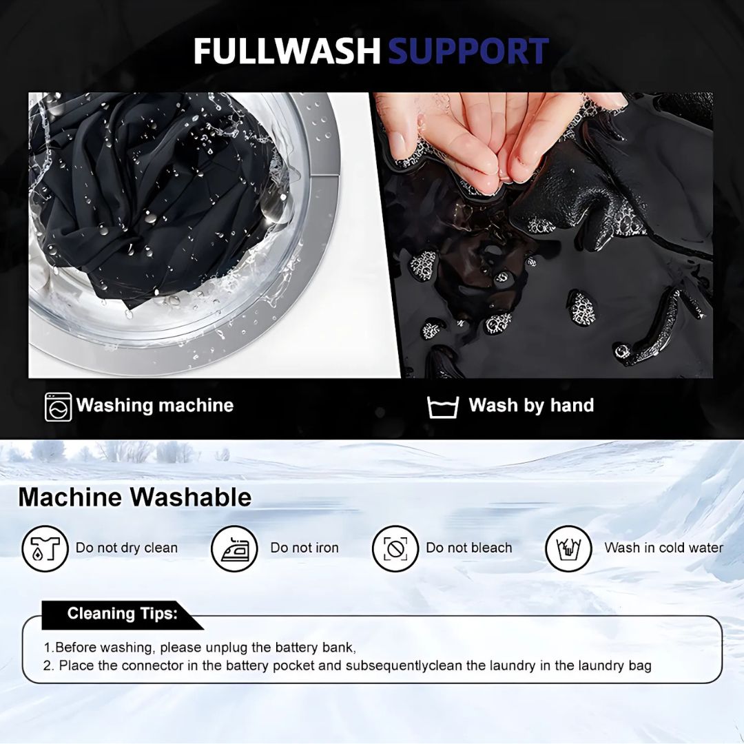 Norvo | Varmet Gilet med Batteripakke – Stilig Varm Vest for Ultimat Varmen for Menn & Kvinner