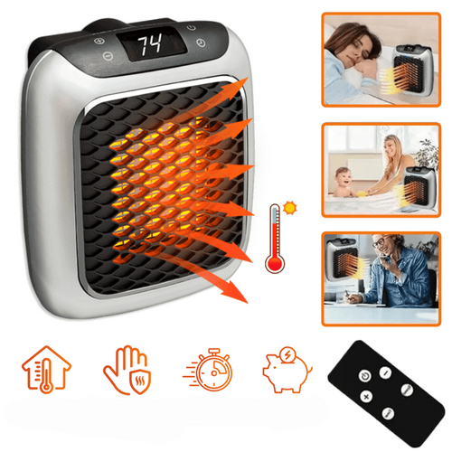 Norvo | Kompakt Mini Varmer med Antimikrobielt Filter – Rask Varme og Kostnadsbesparelser – Dante Mini Oppvarming