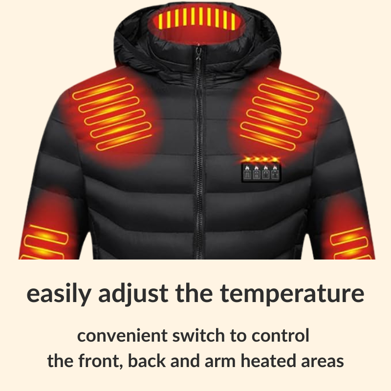 Norvo | Men’s & Women’s Heated Jacket – Best Rechargeable Heated Puffer Coat, Lightweight Battery Heated Winter Jacket UK