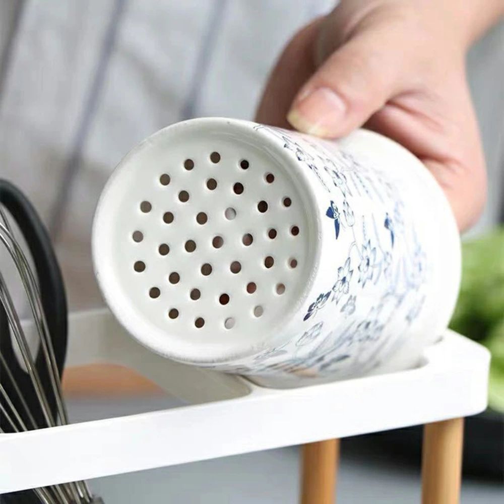 Norvo | Bloomfield keramisk redskapsbeholder krukke