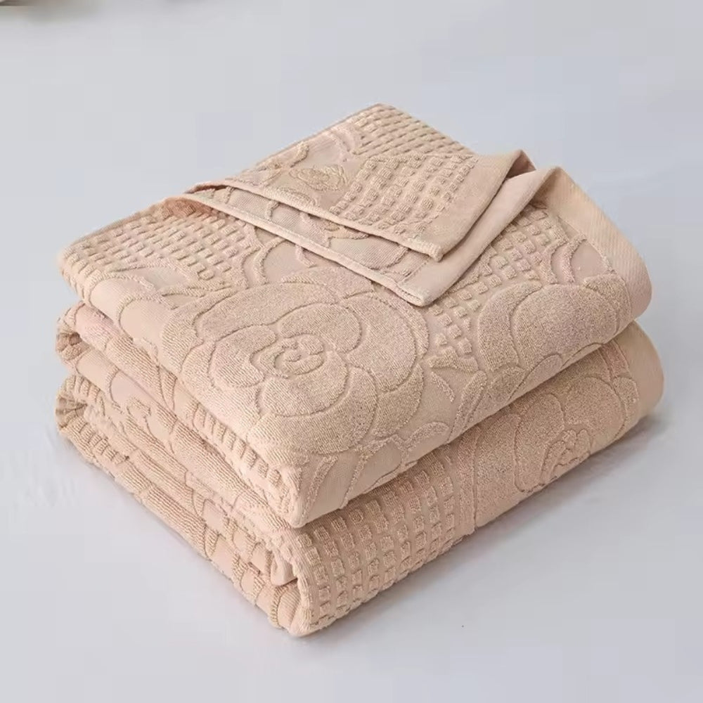 Norvo | Flora Terry Cotton Weave Blanket