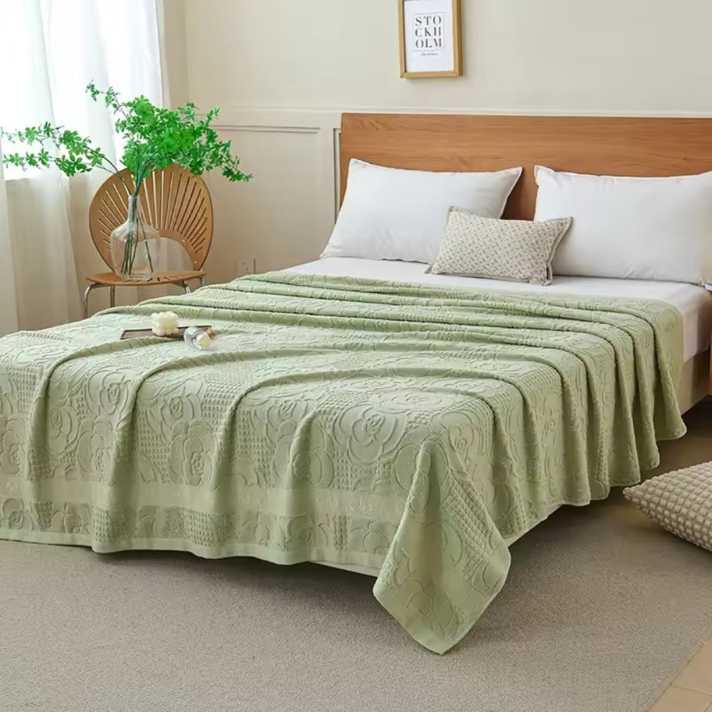 Norvo | Flora Terry Cotton Weave Blanket