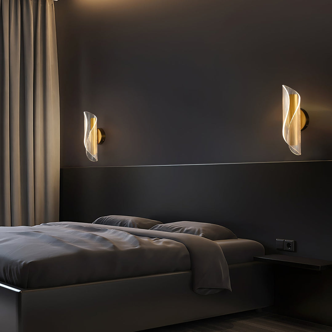 Norvo | CrystalAura – Funklende Krystall Vegglampe for Glamourøs Touch