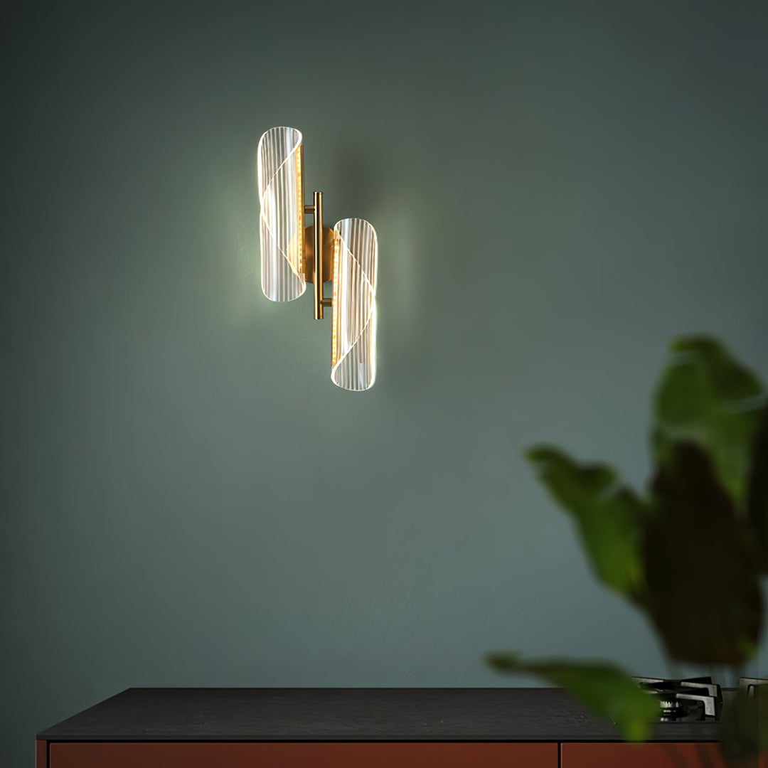 Norvo | CrystalAura – Funklende Krystall Vegglampe for Glamourøs Touch