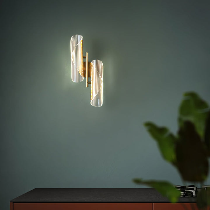 Norvo | CrystalAura – Funklende Krystall Vegglampe for Glamourøs Touch
