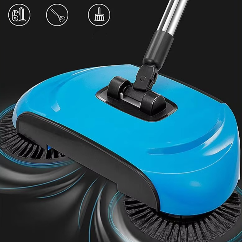 Norvo | 3-i-1 Rustfritt Stål Feiekost med Kost og Skrape for Enkel Hjemmerengjøring