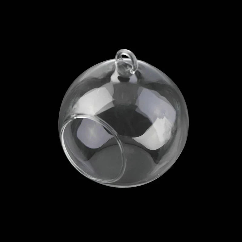 Norvo Glass Ball Vase Flower Plant Potted Creative Glass Container Home Office Decoration Home Table Decor Room Glass Vases
