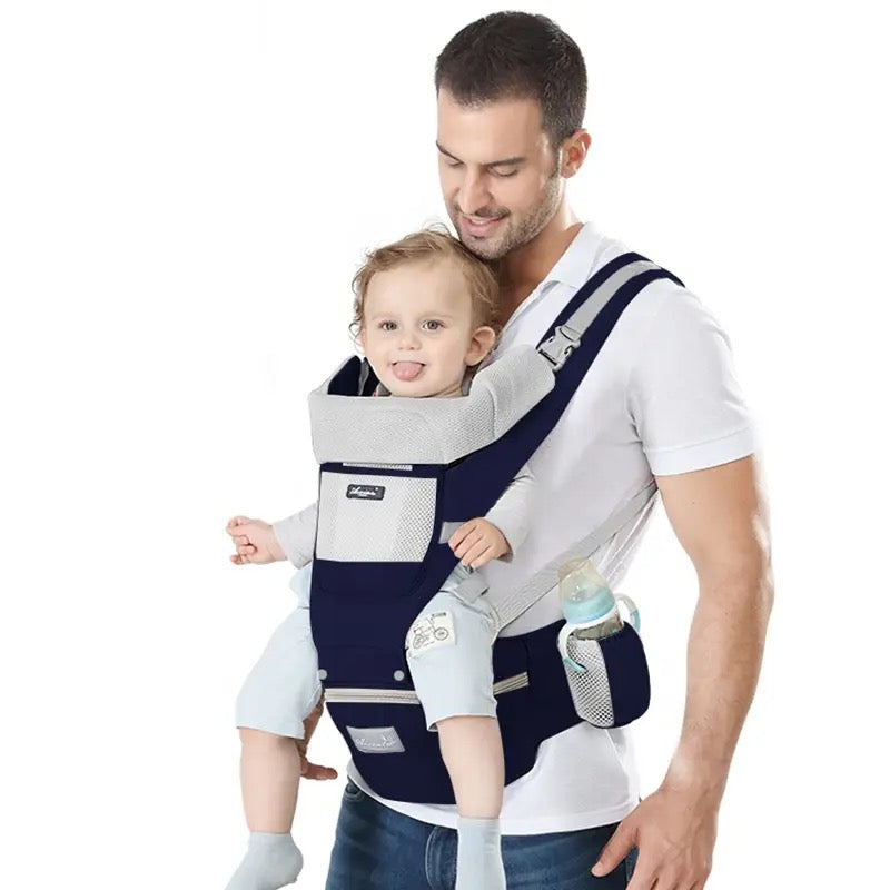 Norvo | All-Position Baby Carrier - Hip Seat Spedbarn Småbarn Rygsekk med Kenguru Innpakning Bærer