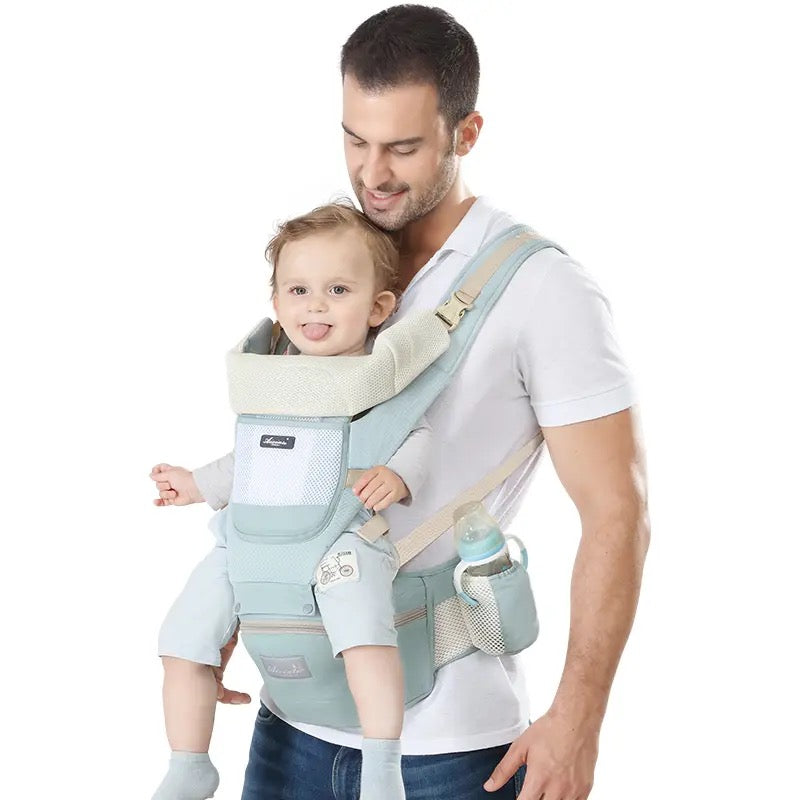 Norvo | All-Position Baby Carrier - Hip Seat Spedbarn Småbarn Rygsekk med Kenguru Innpakning Bærer