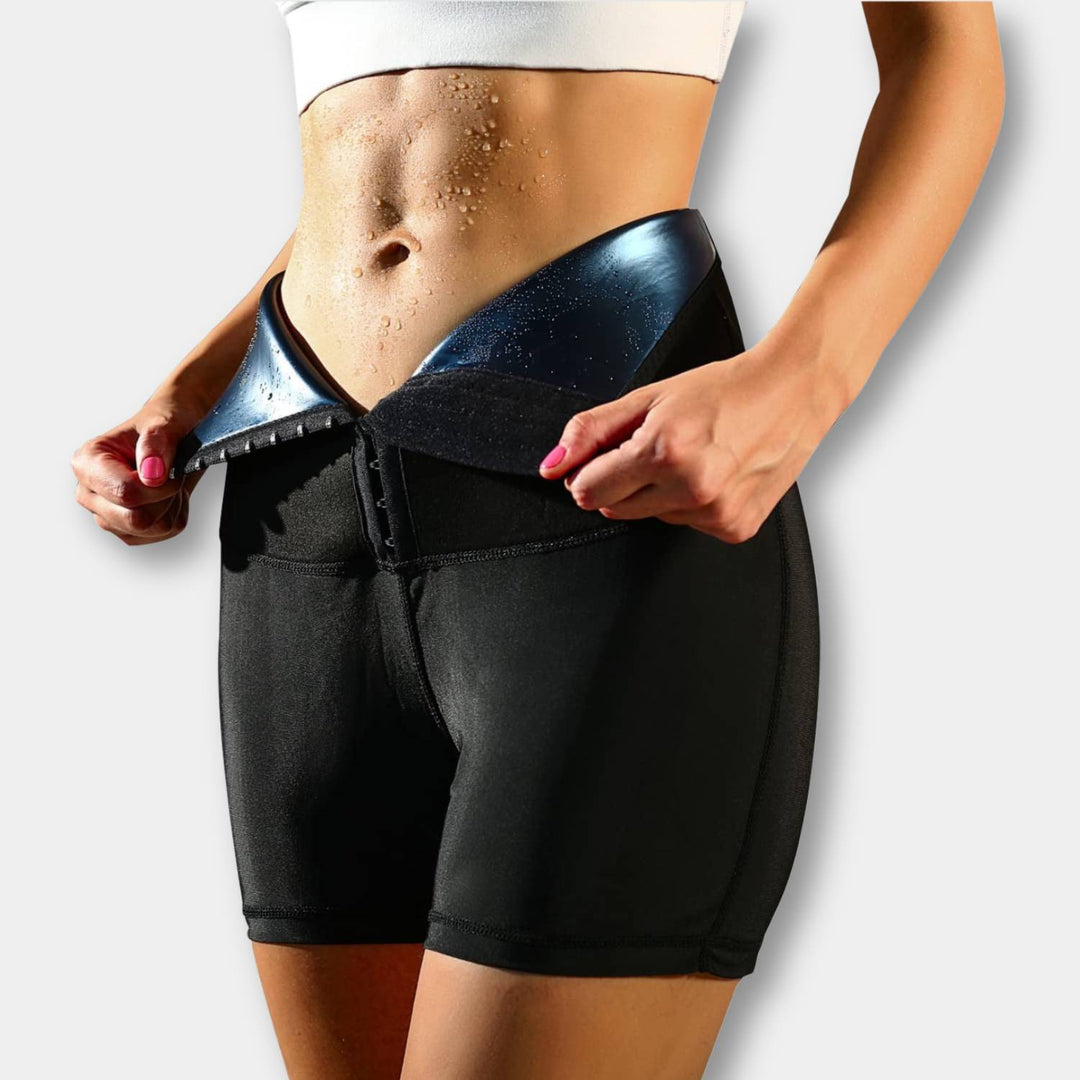 Norvo | SweatFit Midjeformende – Høyt liv Sauna Legging med Midje Trener for Kvinner