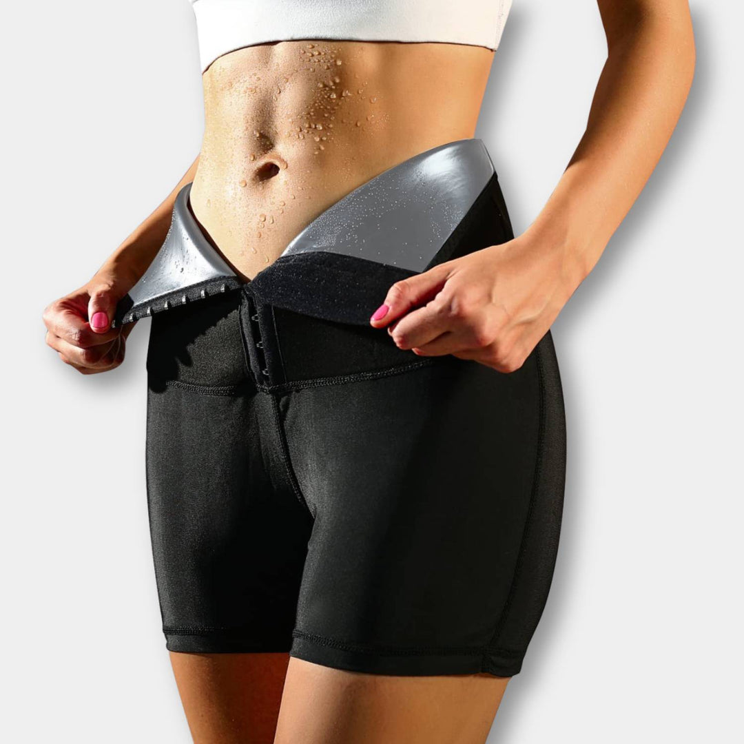 Norvo | SweatFit Midjeformende – Høyt liv Sauna Legging med Midje Trener for Kvinner