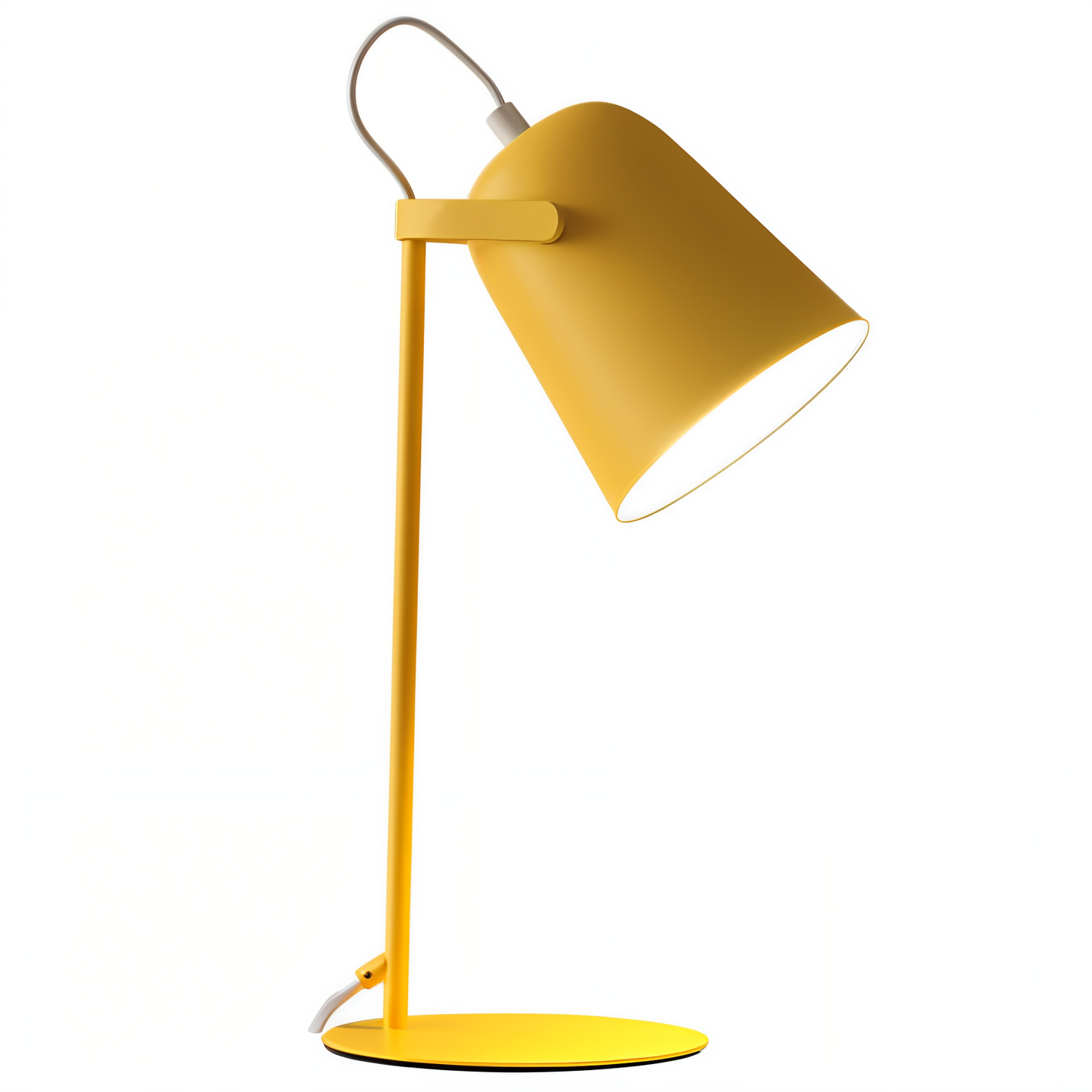 Norvo | Macaron Bordlampe - Nordisk Gul Skrivebordlampe - Justerbar Lampe