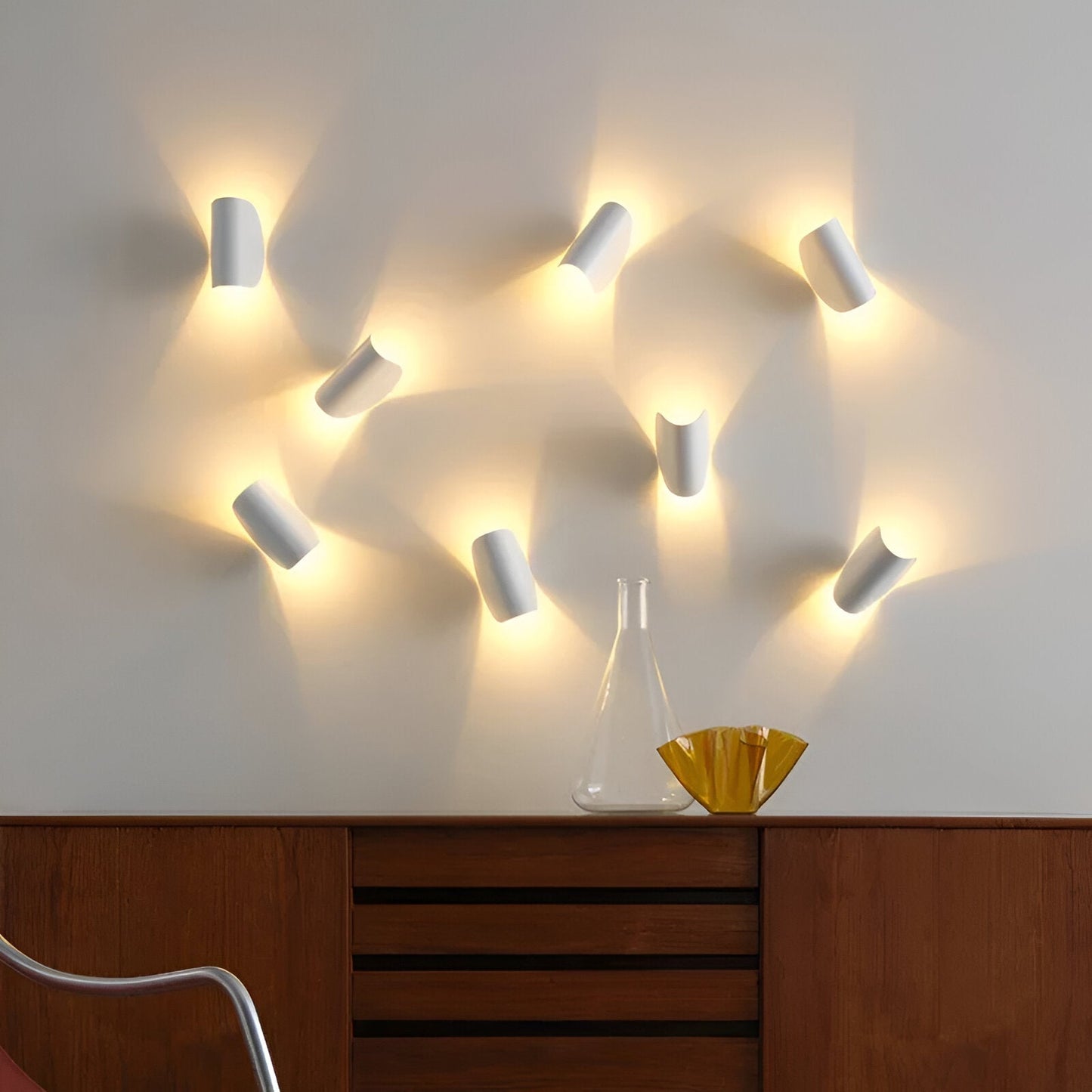 Norvo | Twist Vegglampe - Rotérbar Metall Vegglampe - Kurve Veggsconce