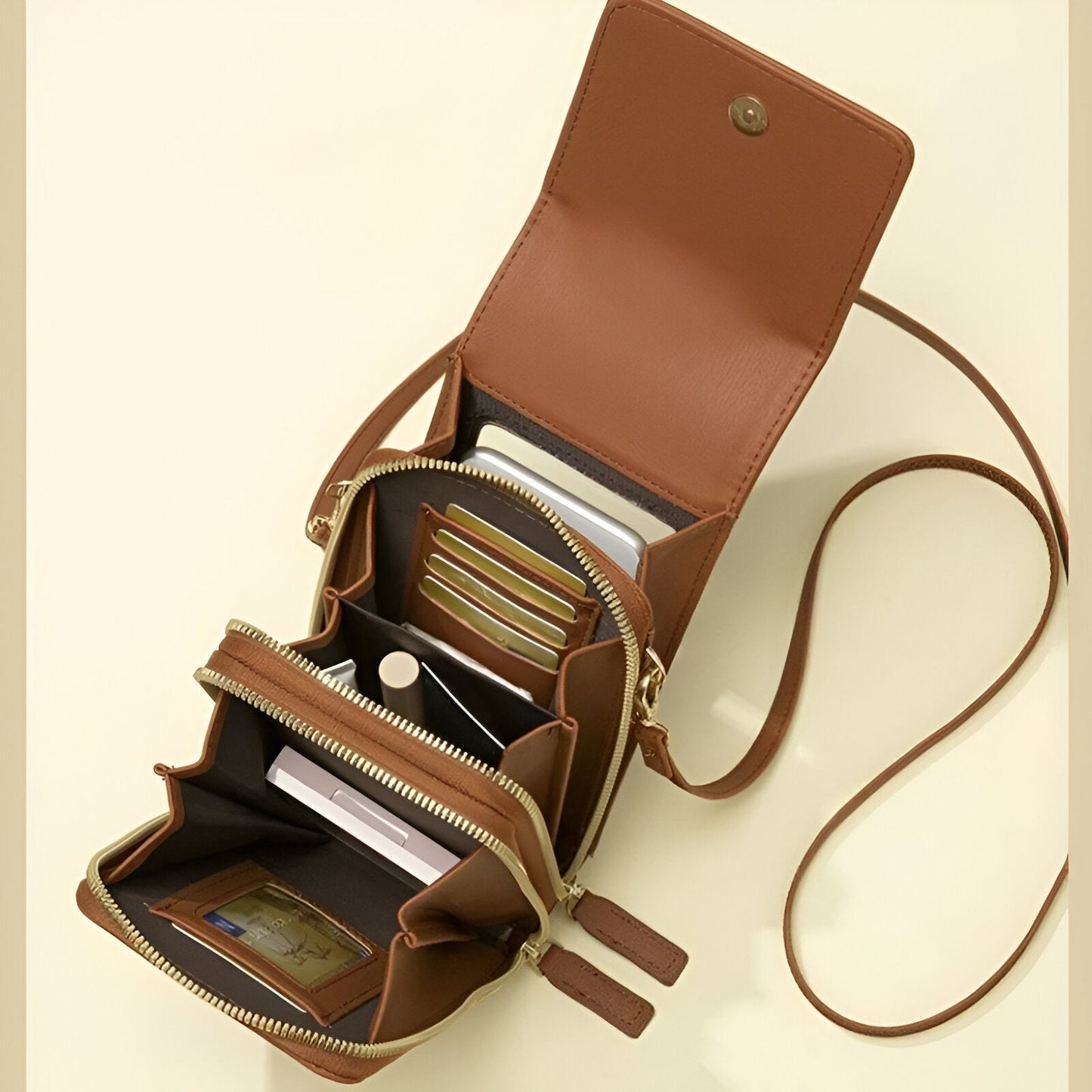 Norvo | Carry - Stilig Crossbody Lommebok & Telefon Holder Bag