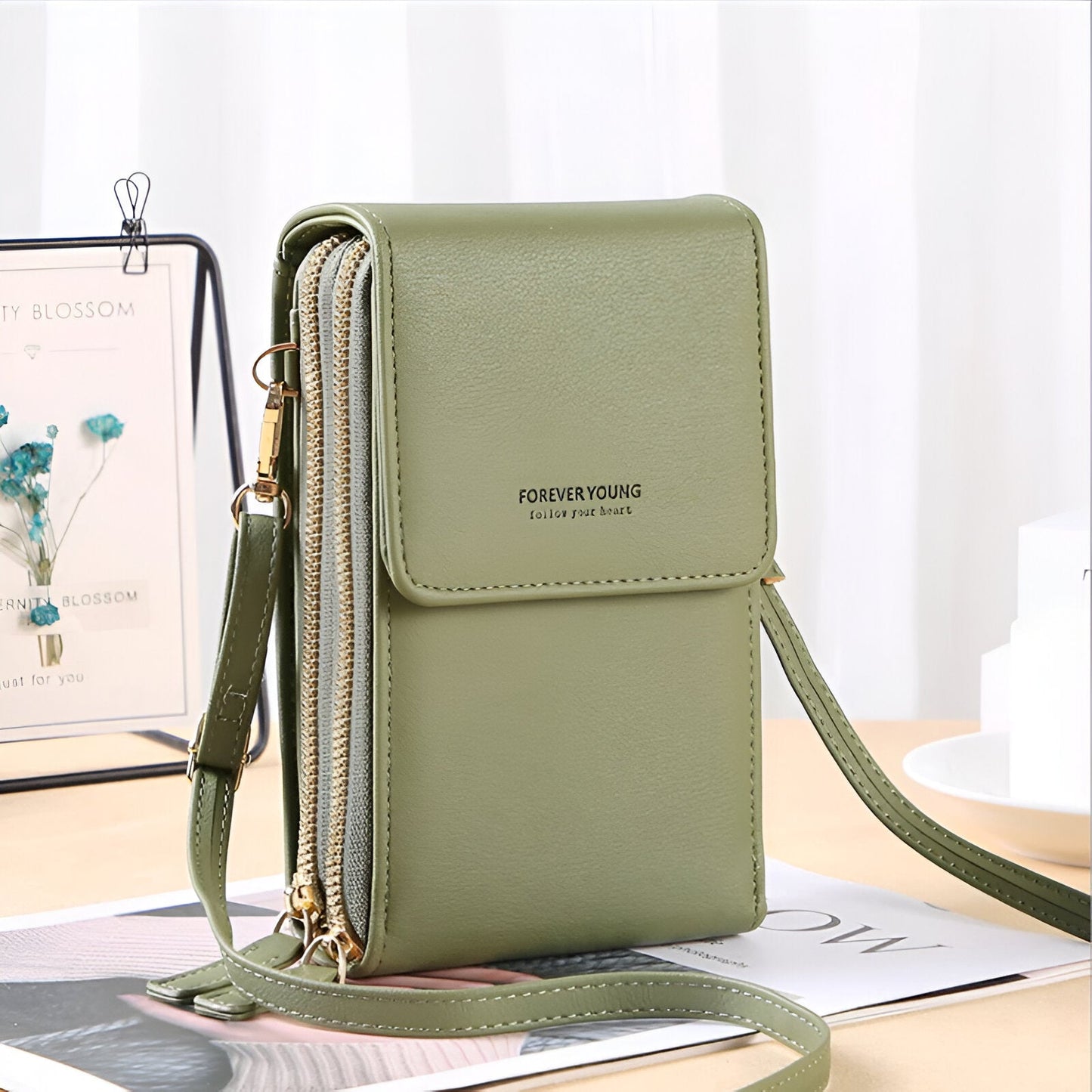 Norvo | Carry - Stilig Crossbody Lommebok & Telefon Holder Bag