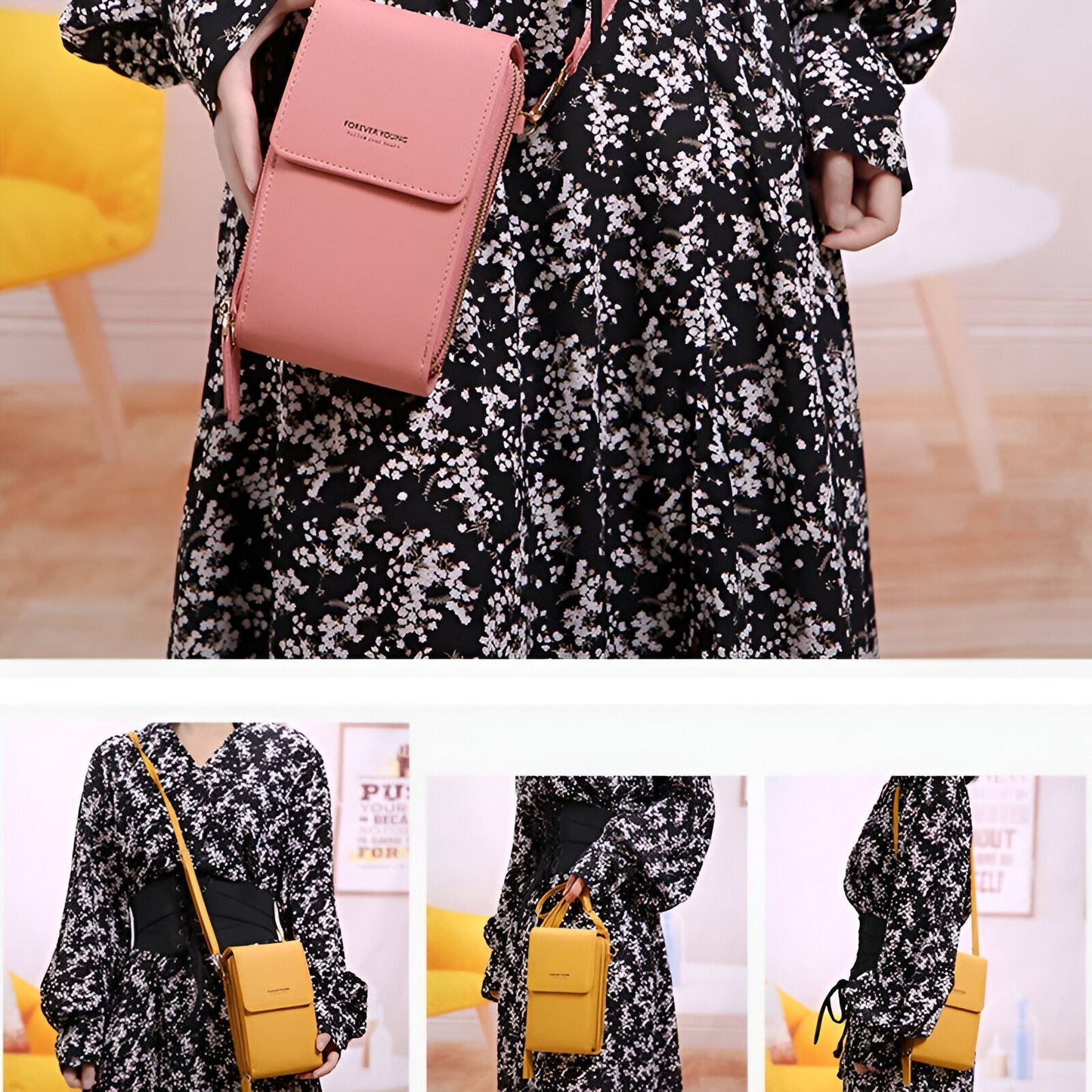 Norvo | Carry - Stilig Crossbody Lommebok & Telefon Holder Bag