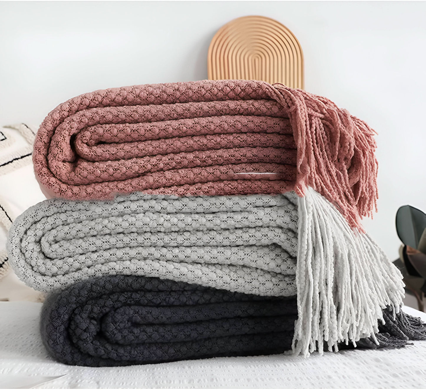 Norvo | KNITCOVE – Stilig strikket fleece teppe