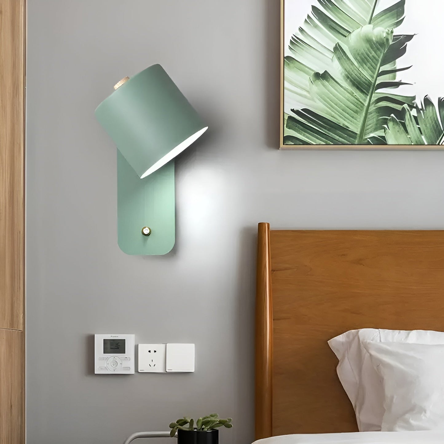 Norvo | EasyPush Vegglampe - Rotérbar Mini Sylinder LED Lampe
