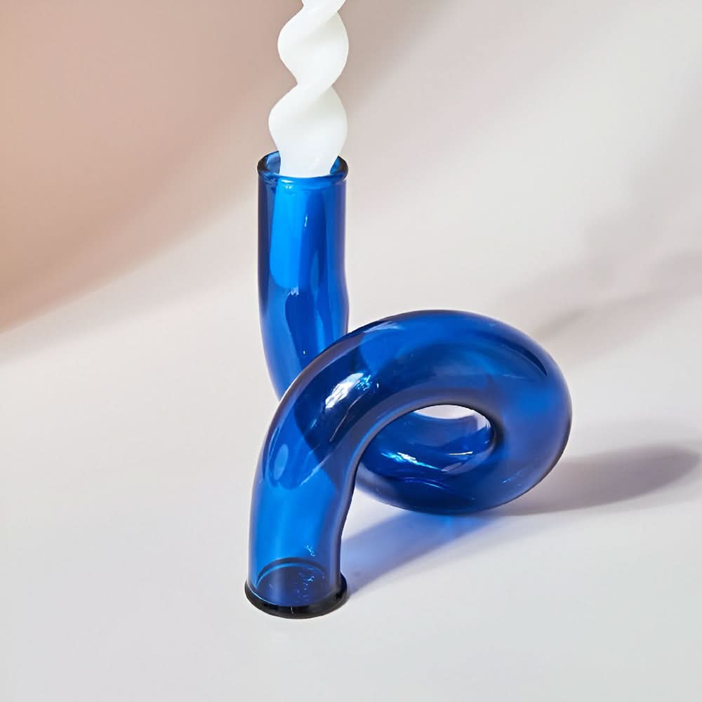 Norvo | Glassvase med lysestake for elegant hjemmeinnredning