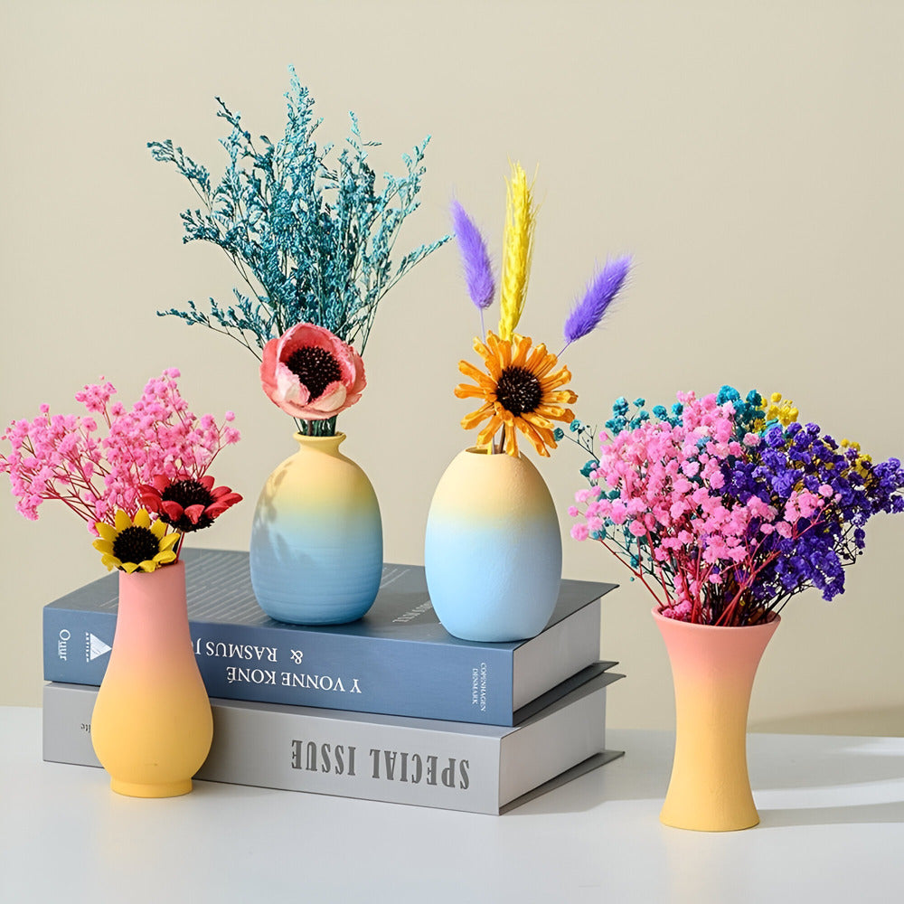 Norvo | Elegant keramikk vase i makronfarger
