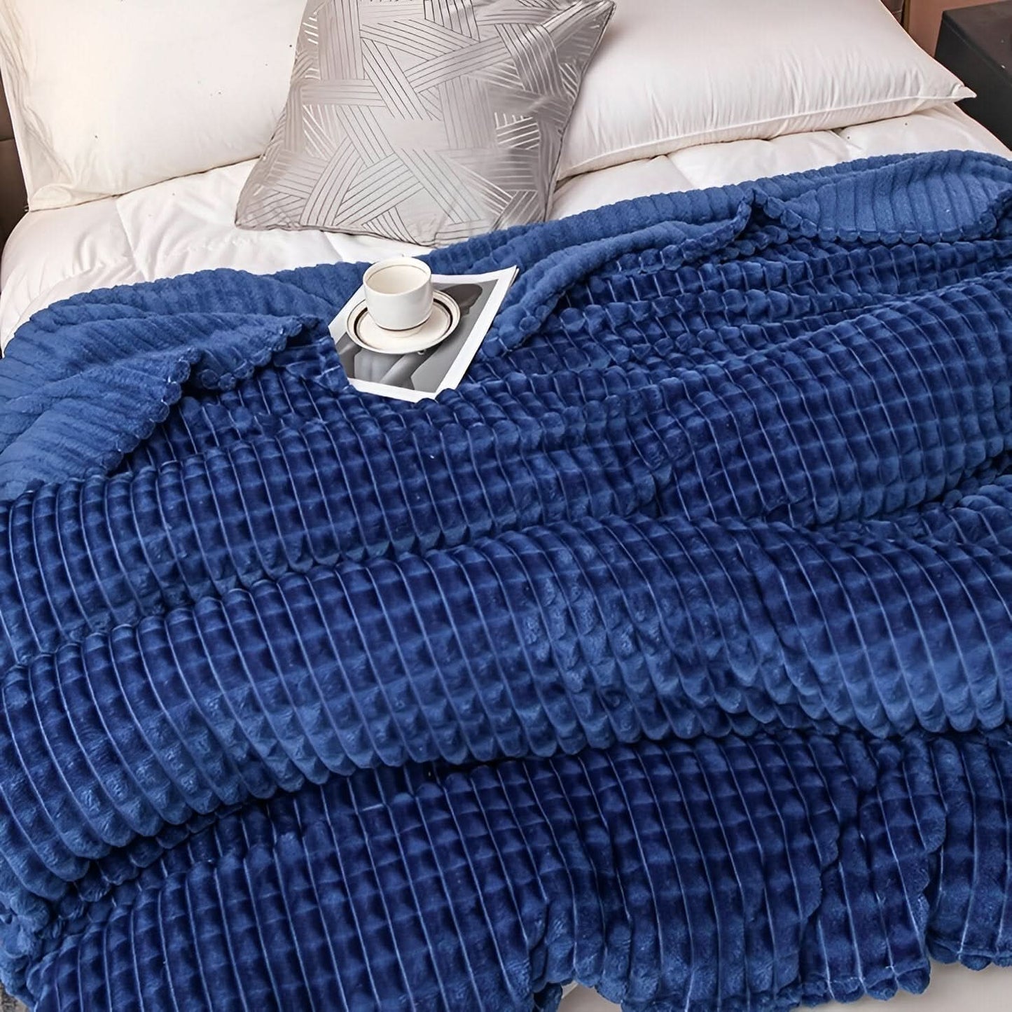 Norvo | CORALWAVE – Ultra-mykt Teksturerte Fleece Teppet