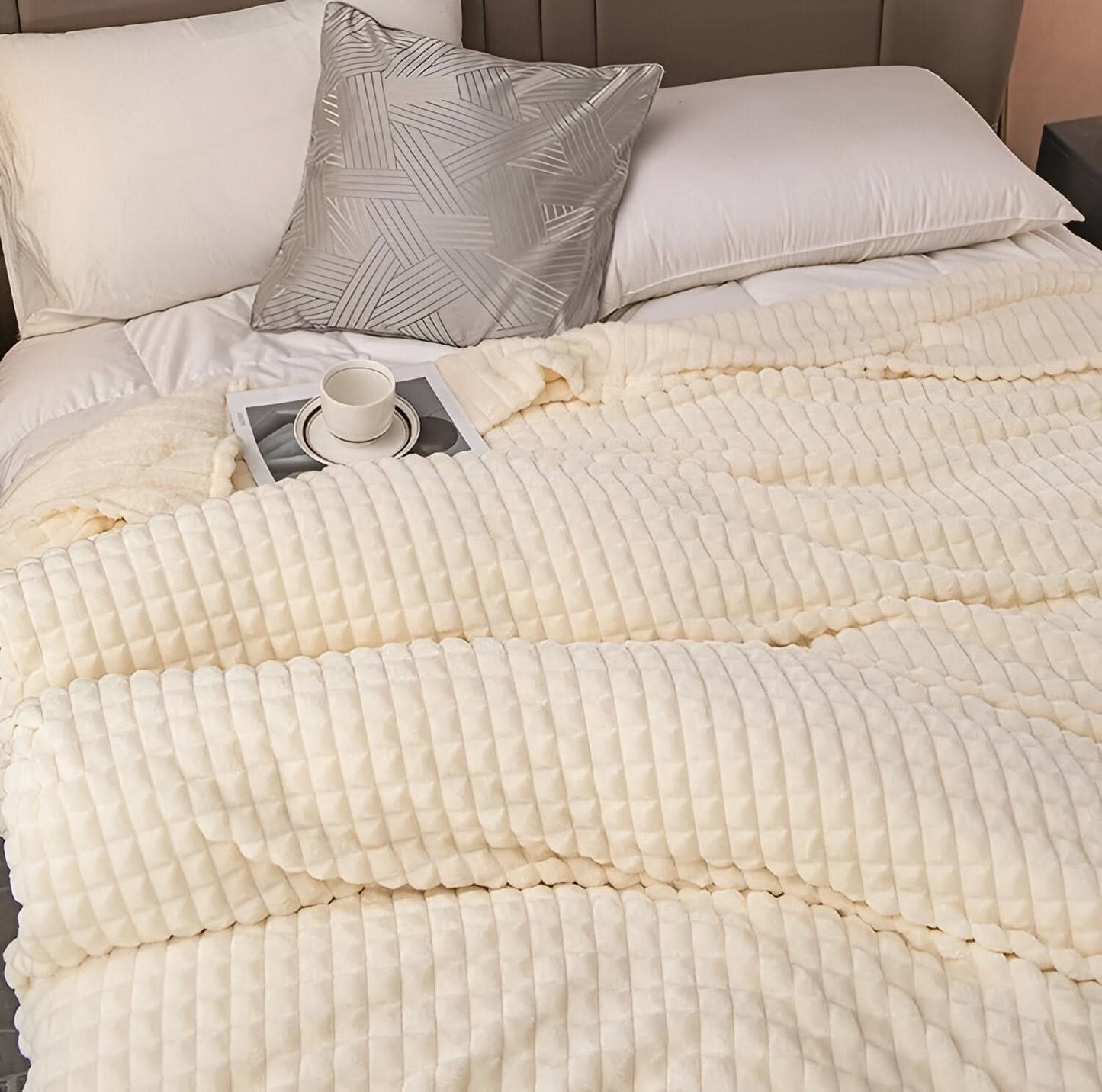 Norvo | CORALWAVE – Ultra-mykt Teksturerte Fleece Teppet