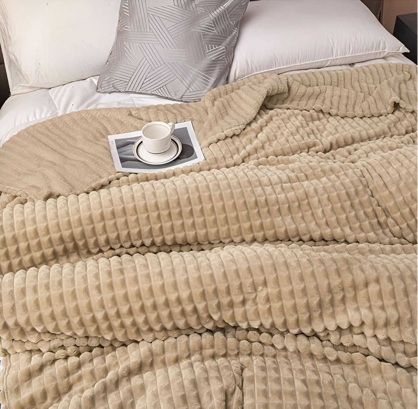 Norvo | CORALWAVE – Ultra-mykt Teksturerte Fleece Teppet