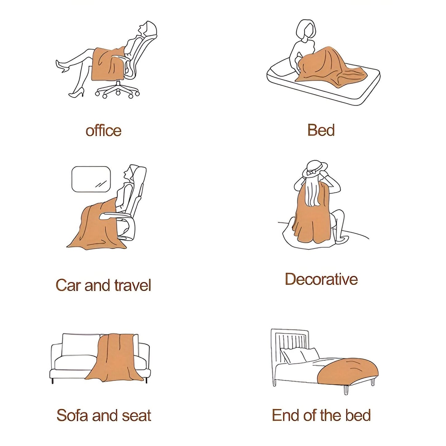 Norvo | CORALWAVE – Ultra-mykt Teksturerte Fleece Teppet