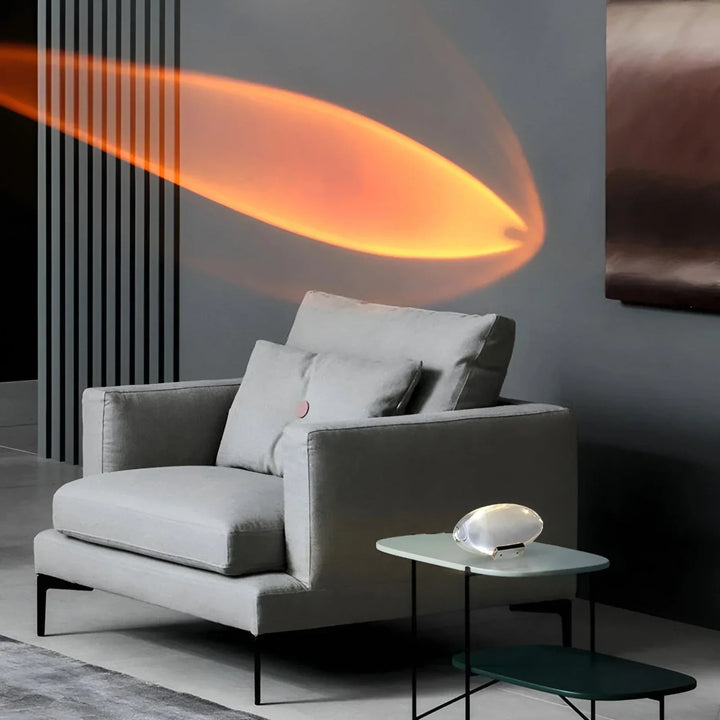 Norvo | Luminora Prisma Prosjektorlampe | Magiske Lyseffekter | 360° Rotasjonsbar | USB Drevet & Energisparende