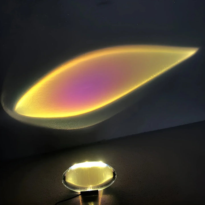 Norvo | Luminora Prisma Prosjektorlampe | Magiske Lyseffekter | 360° Rotasjonsbar | USB Drevet & Energisparende