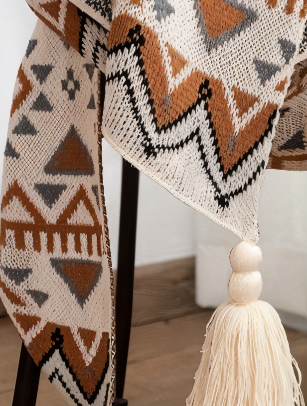 Norvo | VIVIDLOOM – Geometrisk Boho Fleece Teppe