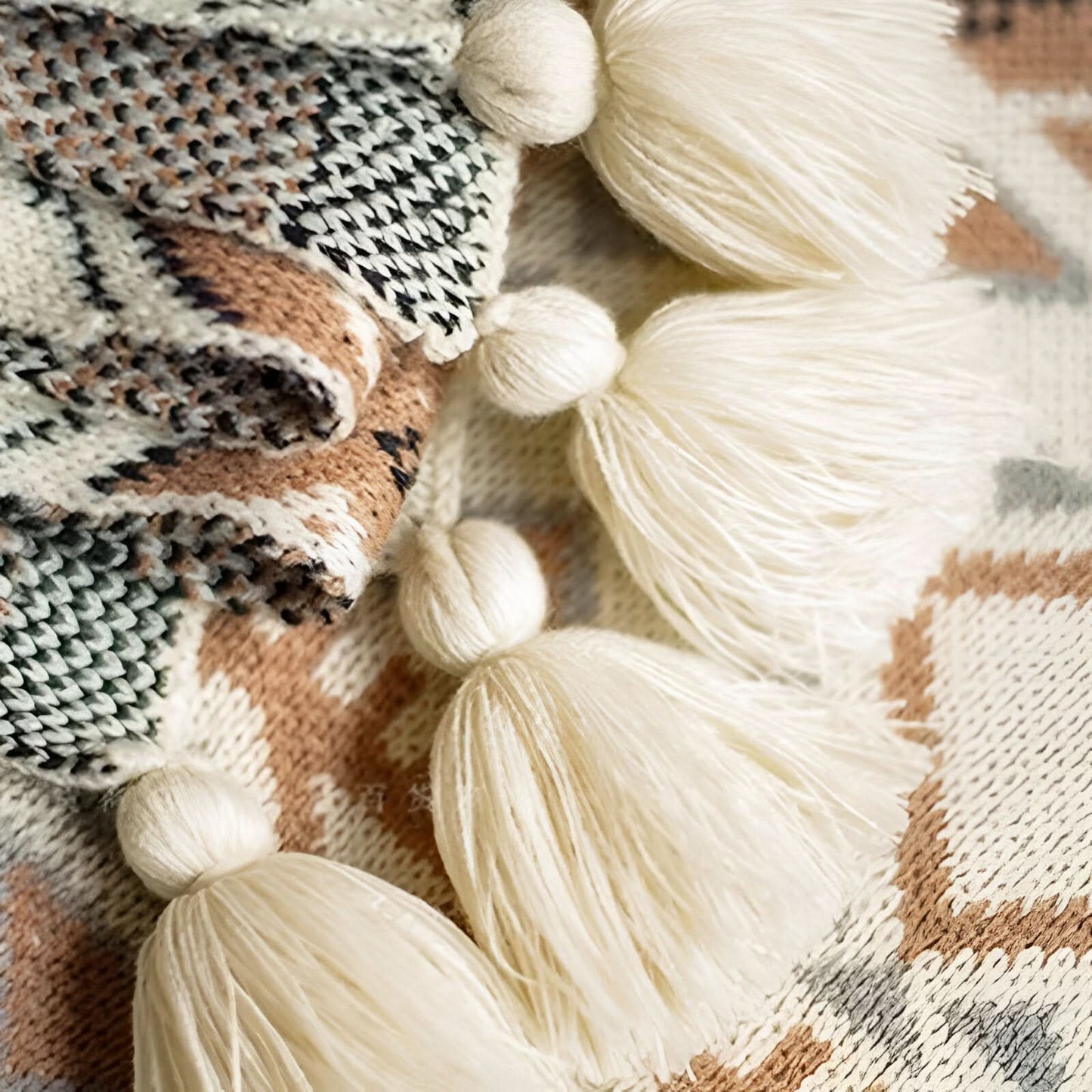 Norvo | VIVIDLOOM – Geometrisk Boho Fleece Teppe