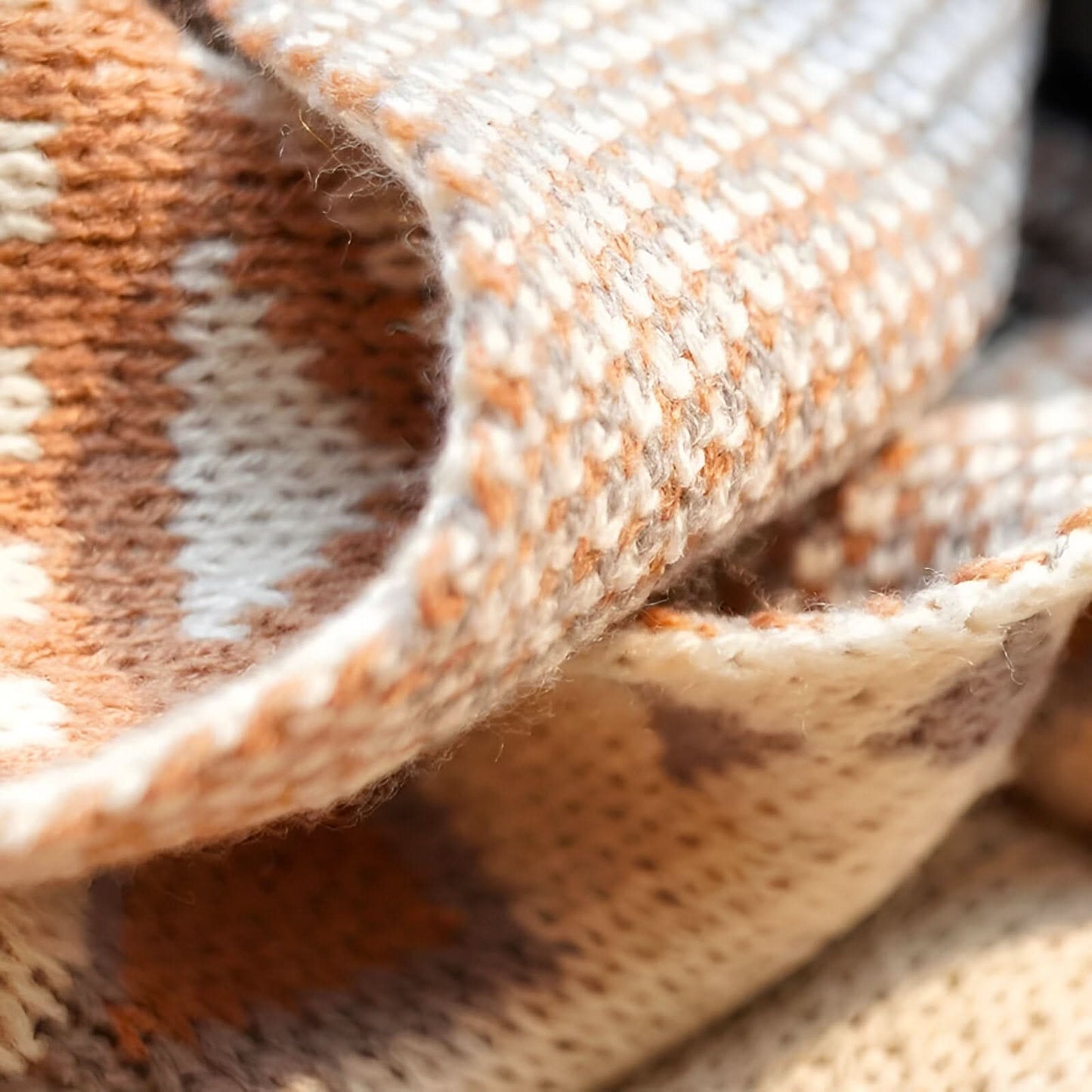 Norvo | VIVIDLOOM – Geometrisk Boho Fleece Teppe