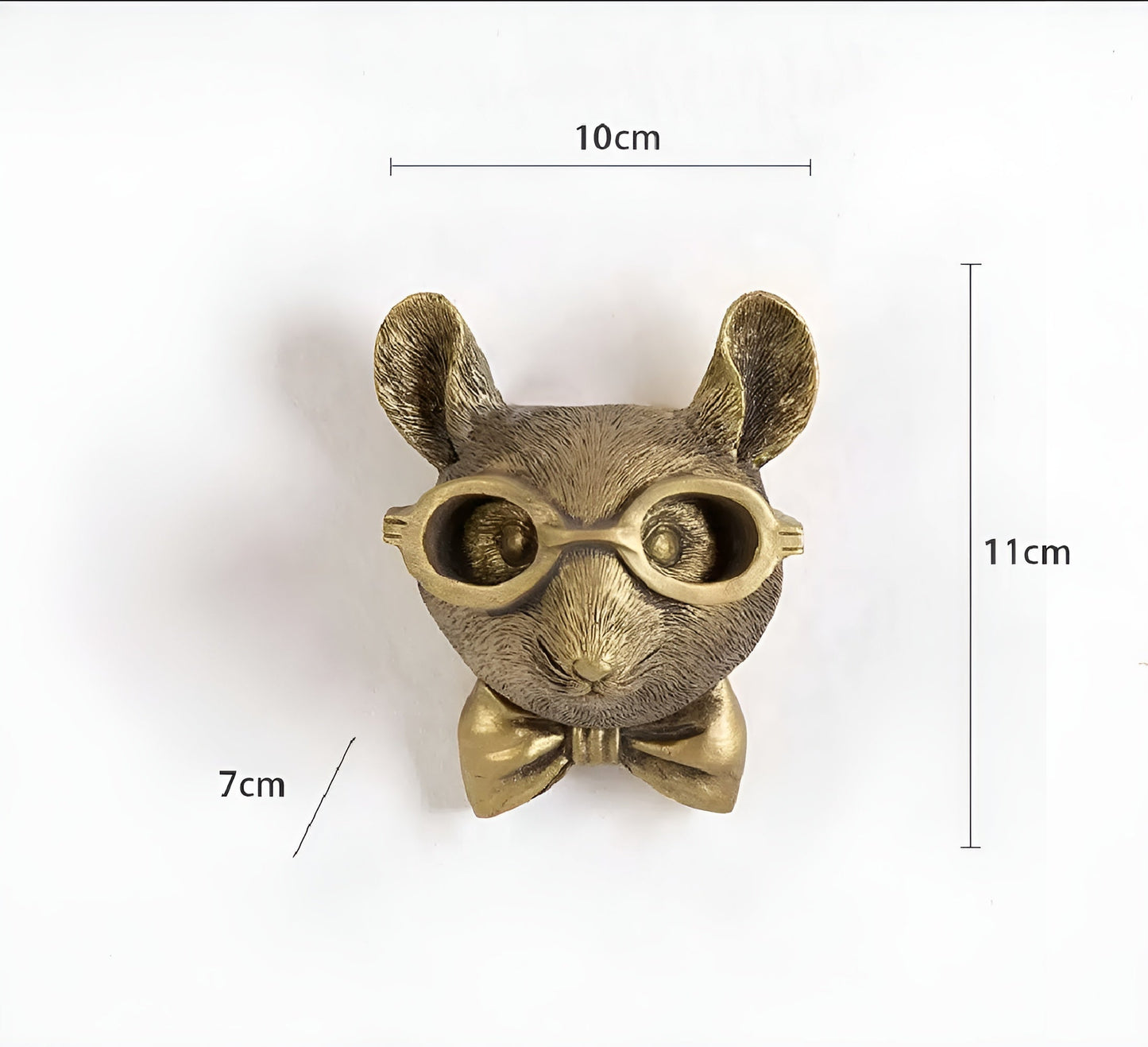 Norvo | Golden Head - Multifunksjonell Hode Veggkrok Dekorasjon og Veggoppbevaring