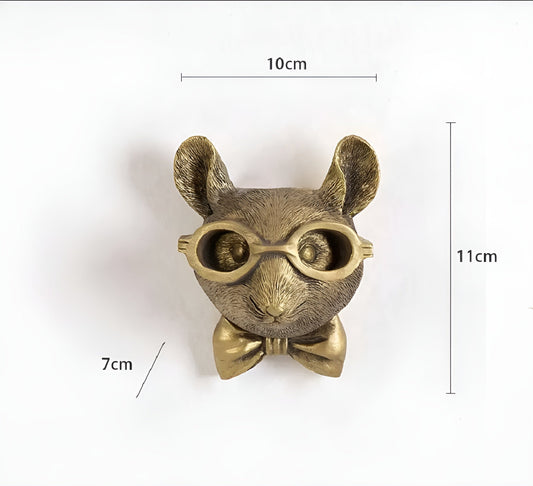 Norvo | Golden Head - Multifunksjonell Hode Veggkrok Dekorasjon og Veggoppbevaring