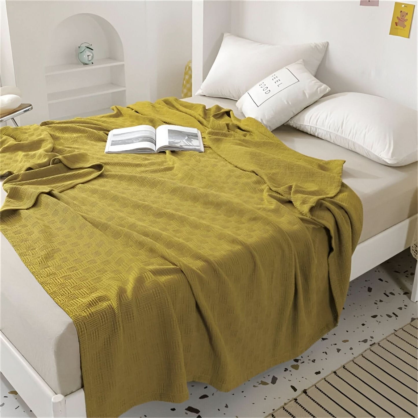 Norvo | LUMINOFT – Pustende strikket bomullspledd