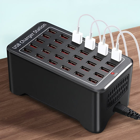 Norvo | PowerPort Pro 30 - Universal Multi-USB Lade Stasjon med 30 Porter
