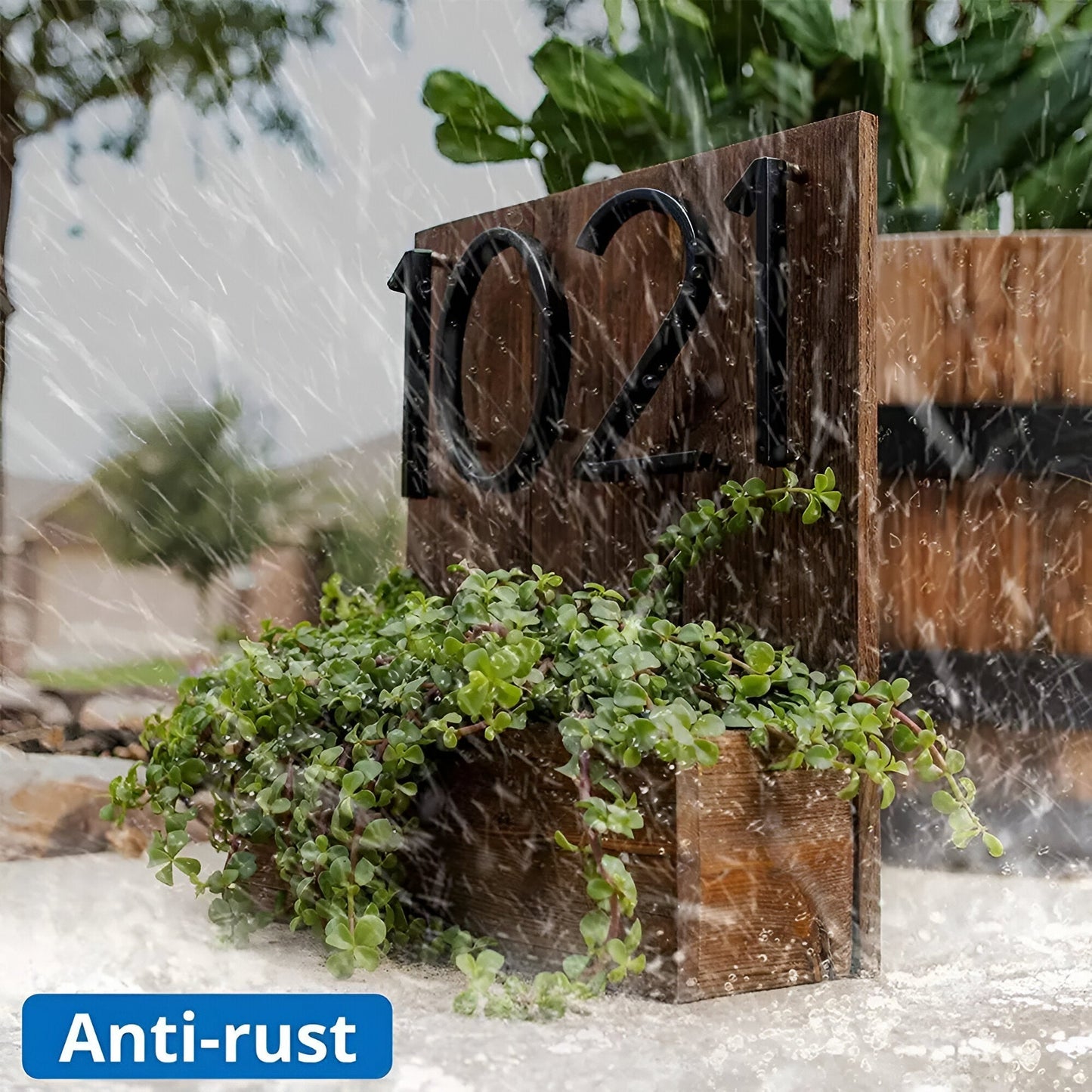 Norvo | Svart Full House Number - Husnummer Moderne - Husnummer Skilt