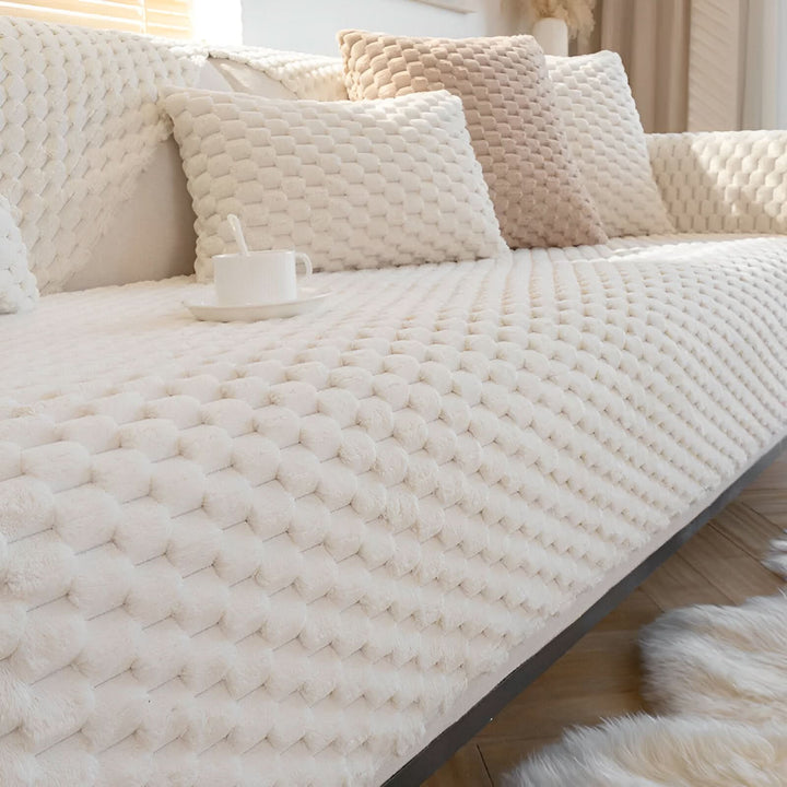 Norvo | Honeycomb Sofa Cover – Non‑Slip Stain‑Resistant Couch Protector