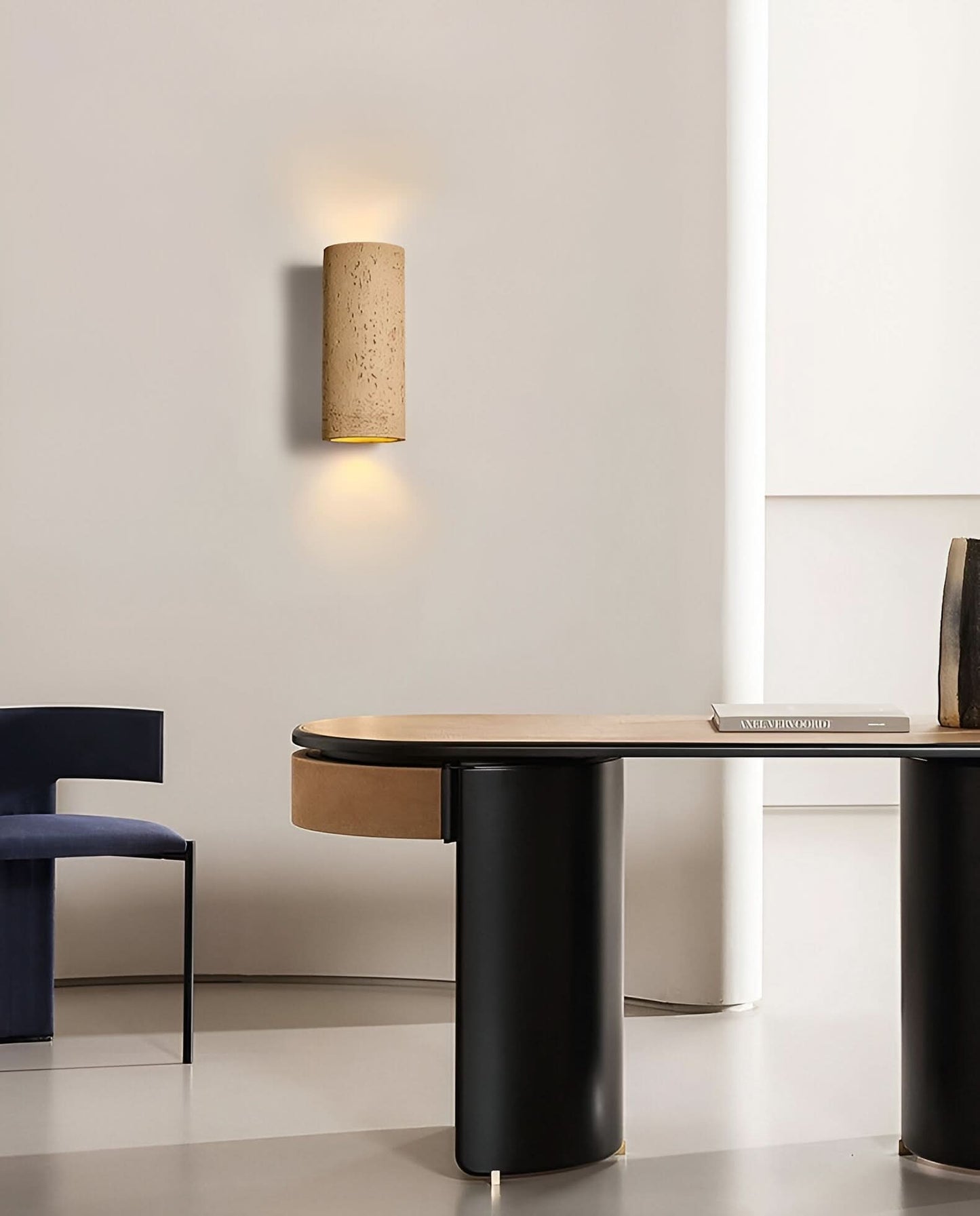 Norvo | StoneBeam LED Sylindrisk Vegglampe – Innendørs/Ute