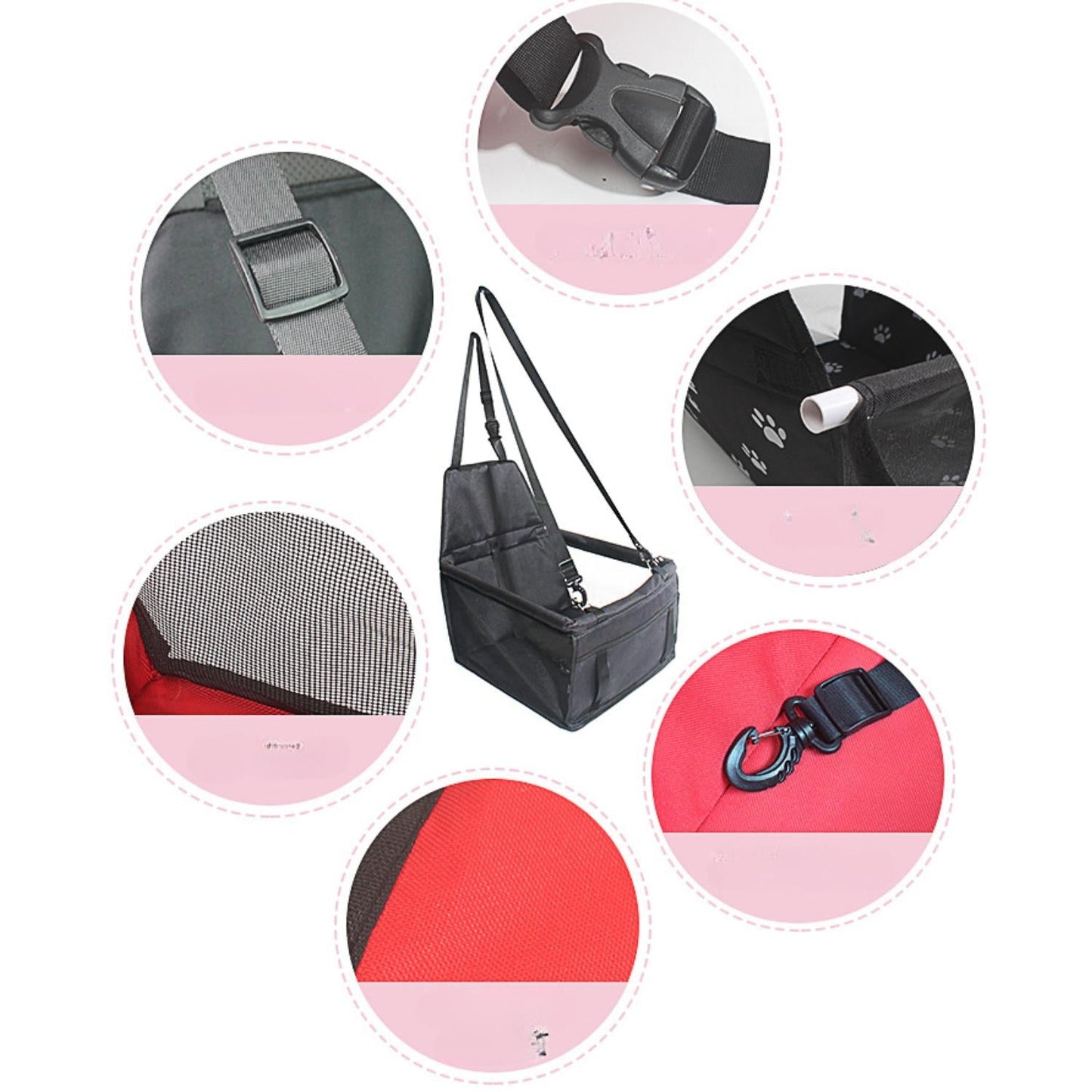 Norvo | AutoPaw Høy løftet bilsete for hunder – Vanntett, ikke-glidende og sikkert for på farten