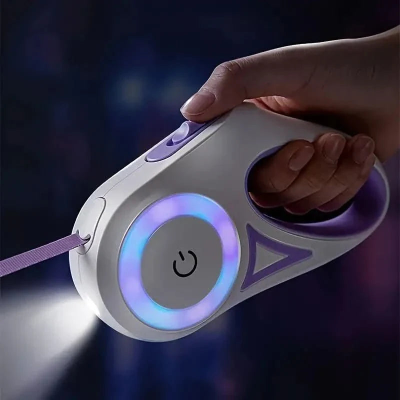 Norvo | SAFEWALK BÅND – Belyst hundebånd med LED lys og lommelykt for trygge kveldsturer