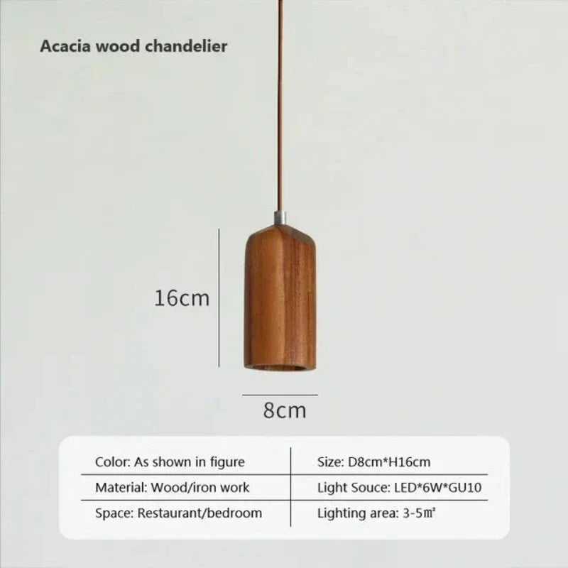 Norvo | Skandinavisk Trependellampe – Minimalistisk Design for Stue og Soverom | Naturlig Treutseende