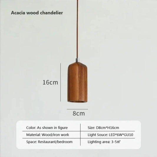 Norvo | Skandinavisk Trependellampe – Minimalistisk Design for Stue og Soverom | Naturlig Treutseende