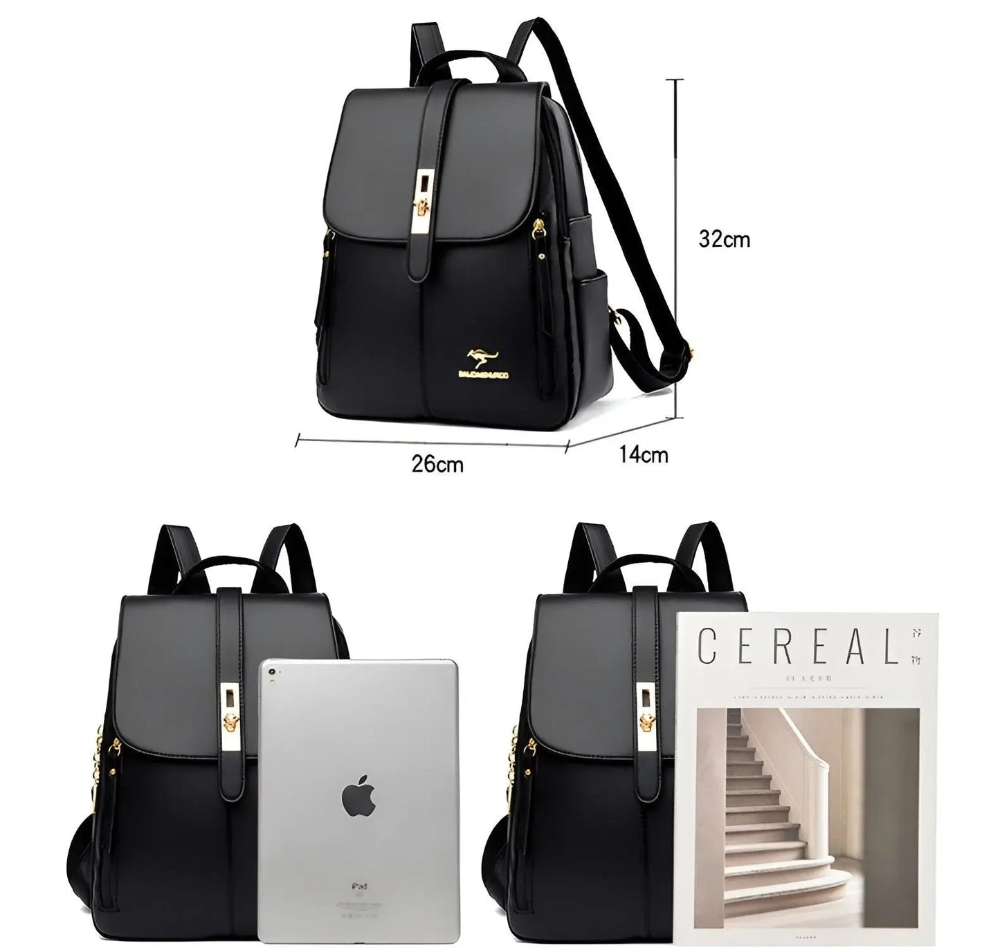 Norvo | Alena Ryggsekk - Luksuriøs og Høy- Kvalitets Skinn Dameveske