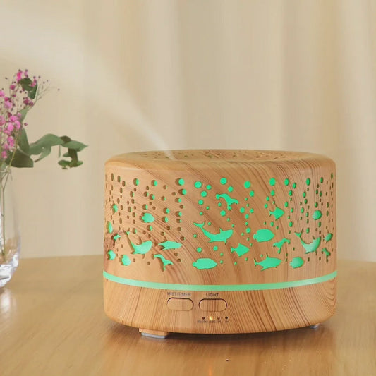 Norvo | Ultrasonisk Aroma Diffuser Luftfukter med Fjernkontroll