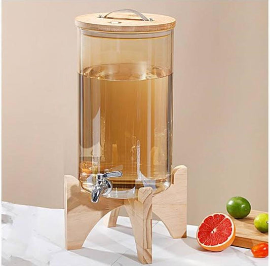 Norvo | 3.6 L Glassbeholder med Bambusstativ